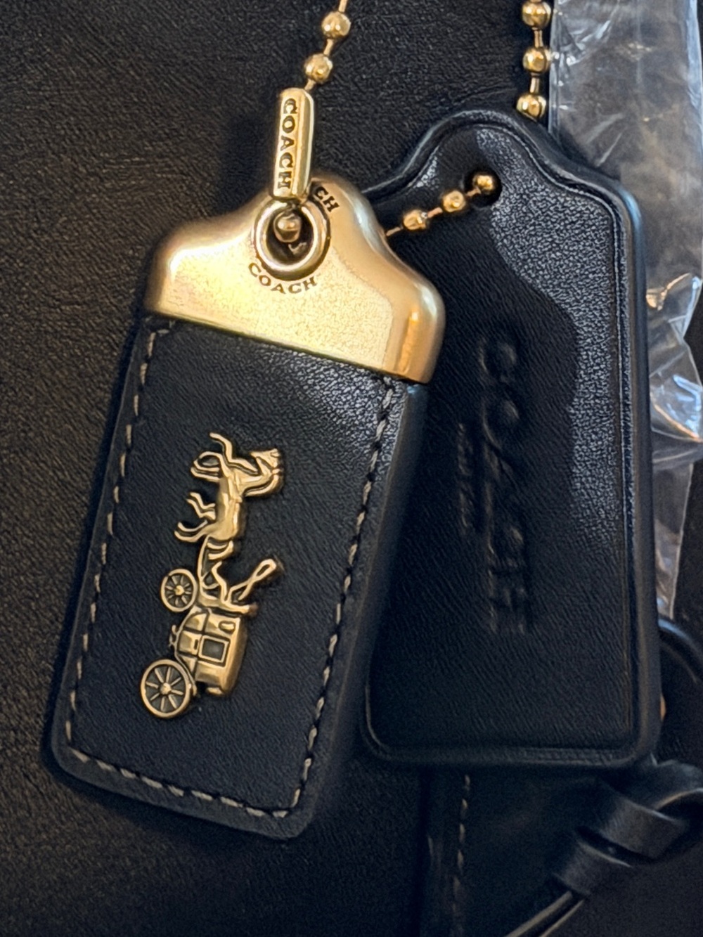 COACH XL 3D BLACK Rogue Hang Tag 2.50” - NWOTs